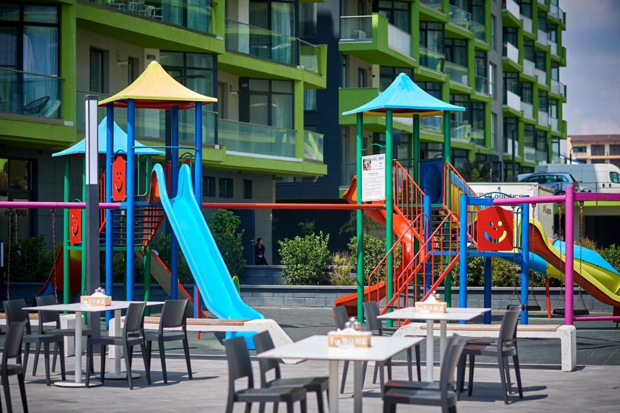 Crazy Sea View 1Br Apartment Spa Pools Resort Mamaia Kültér fotó