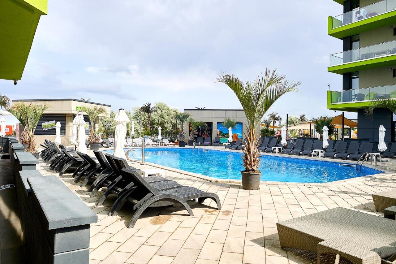Crazy Sea View 1Br Apartment Spa Pools Resort Mamaia Kültér fotó